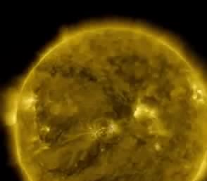 The Sun in extreme ultraviolet, with bright active regions