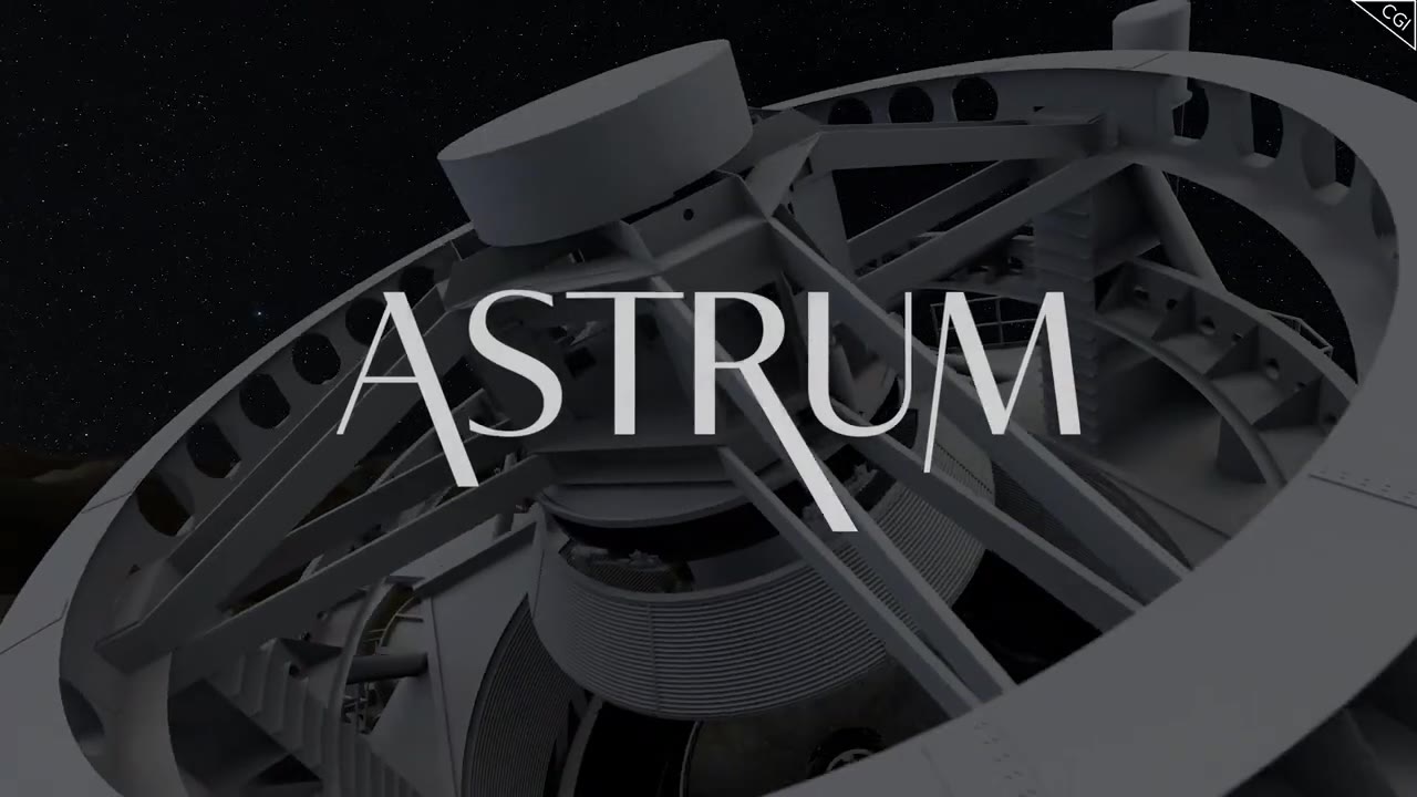 Rendering of the Vera C. Rubin Observatory telescope structure