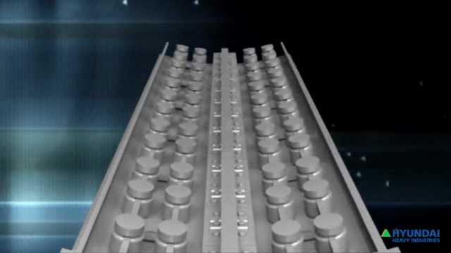 Row of large toroidal-field coil segments for a tokamak