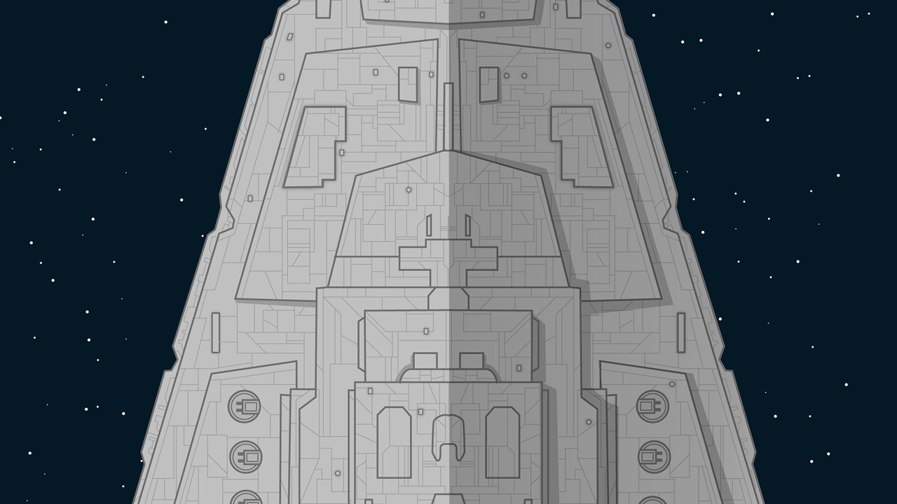 Section of a long-image retelling of Star Wars