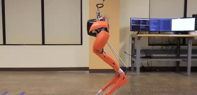 The Cassie robot walking.