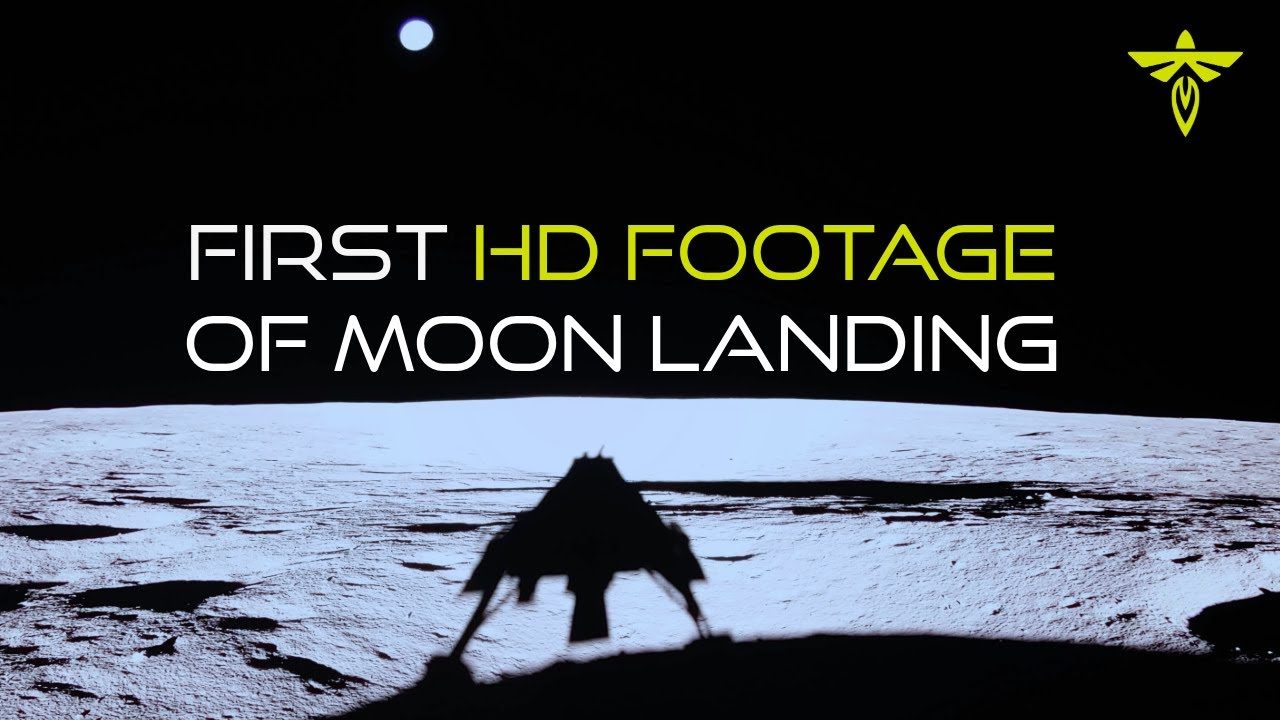 Blue Ghost lander's shadow on the lunar surface after touchdown, from Firefly's landing video