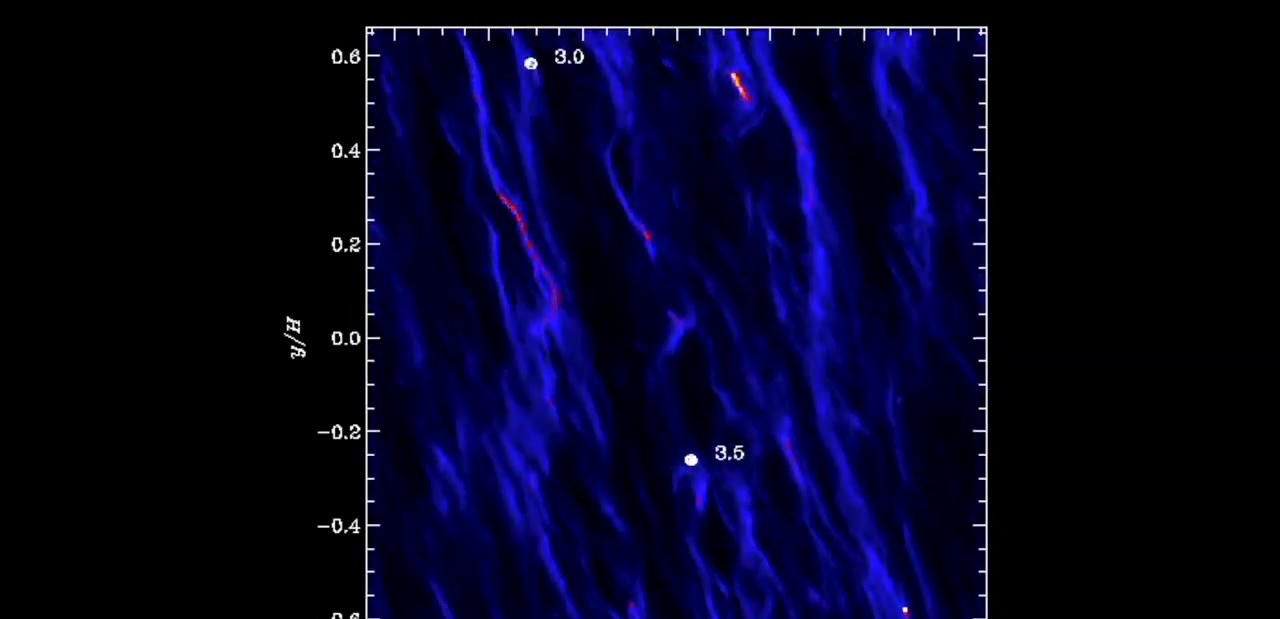 Simulation of a protoplanetary disk with forming planets