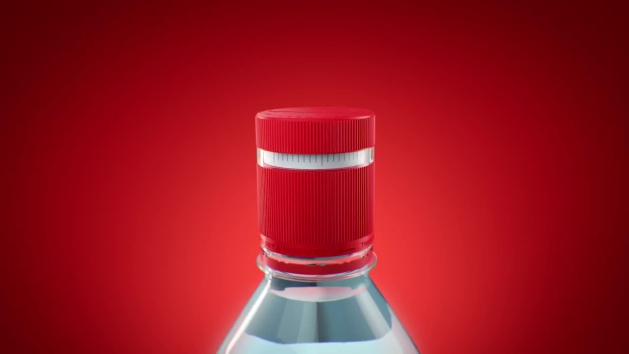 The Vittel Refresh Cap on a water bottle