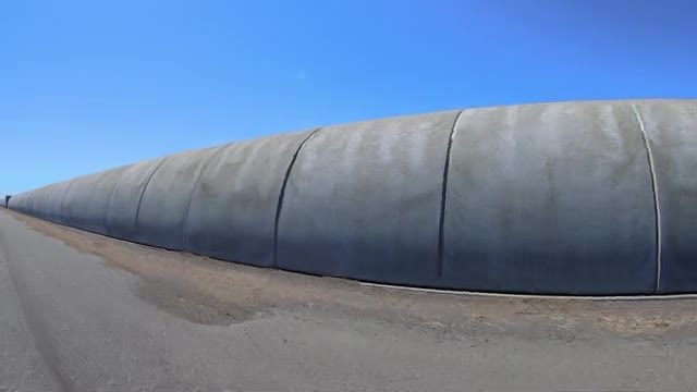 The long concrete arm of a gravitational-wave detector