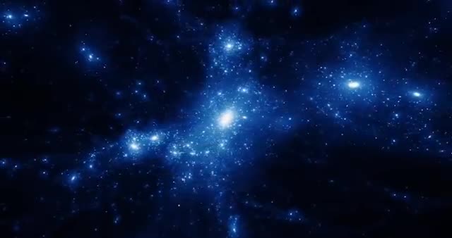 A dense field of blue stars