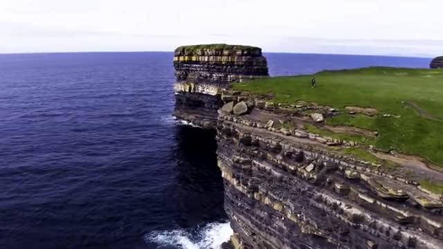 Sea cliffs along a rocky coast