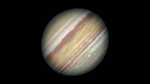 Jupiter with its cloud bands