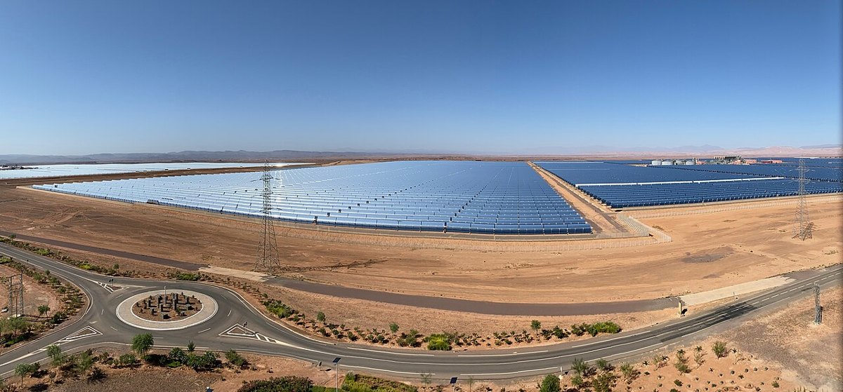 Mirror fields of the Noor Ouarzazate solar complex