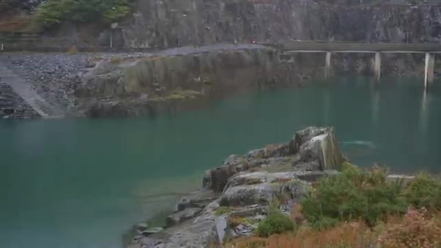 A quarry reservoir used as a pumped-hydro battery