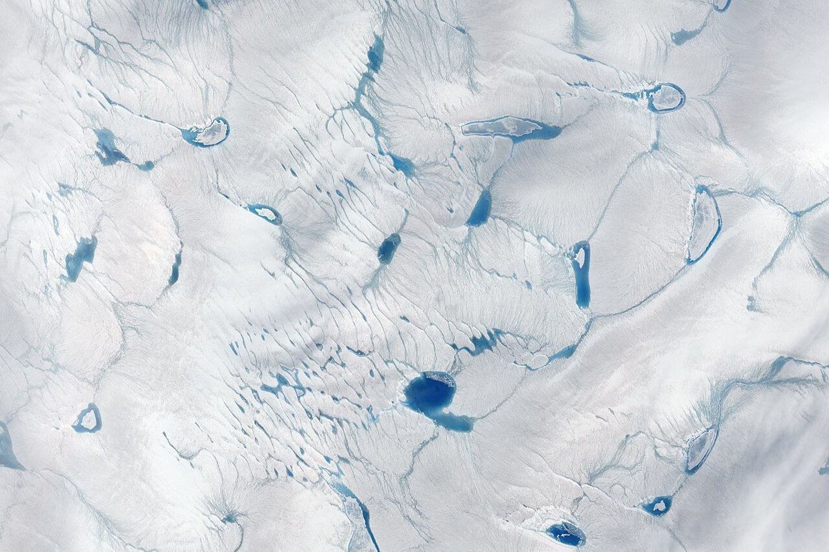 Meltwater on the Greenland ice sheet