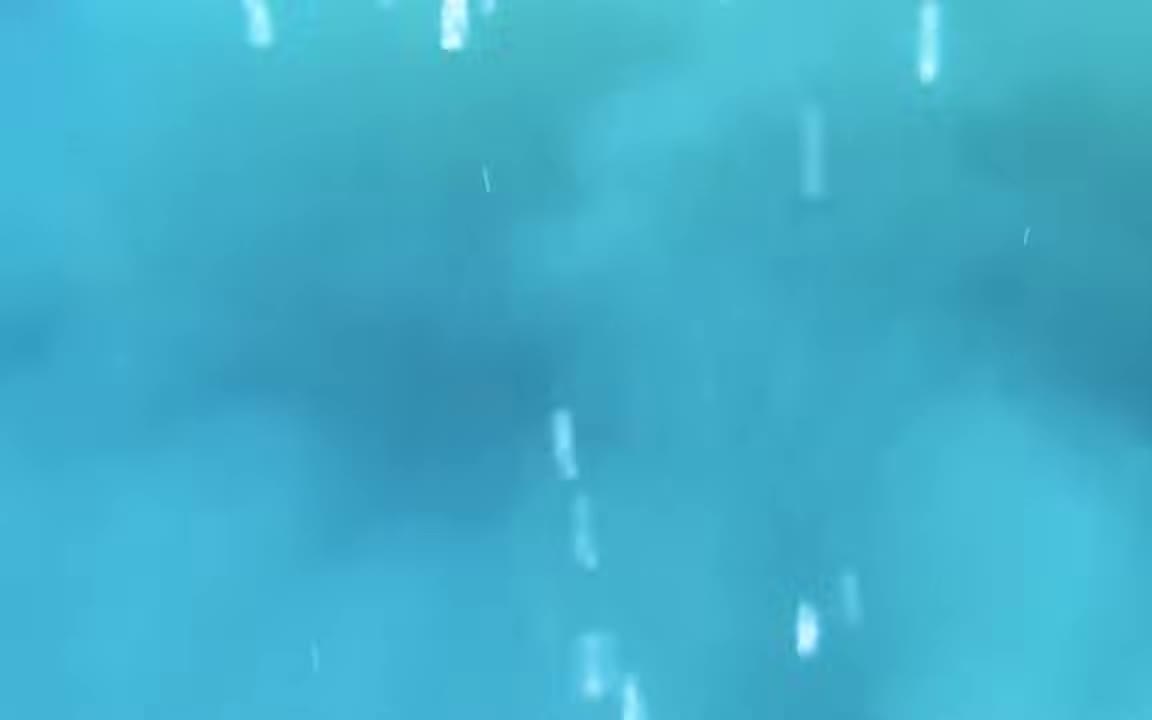 Blue water over a submerged volcanic vent