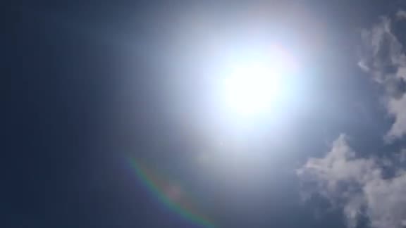 The Sun shining through a thin cloud