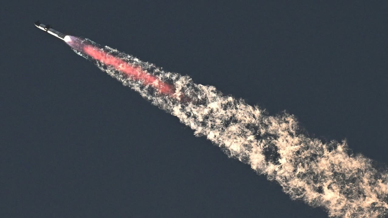 SpaceX Starship second flight test (IFT-2) ascent from Starbase — November 18, 2023