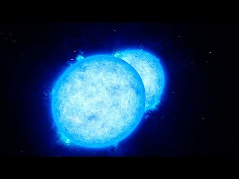 Artist's impression of the touching double star VFTS 352