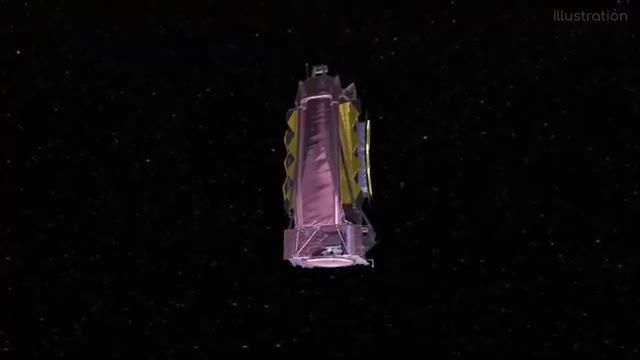 Illustration of the James Webb Space Telescope.