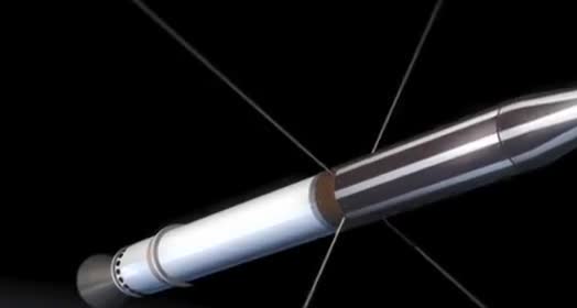 A satellite with long booms above Earth.
